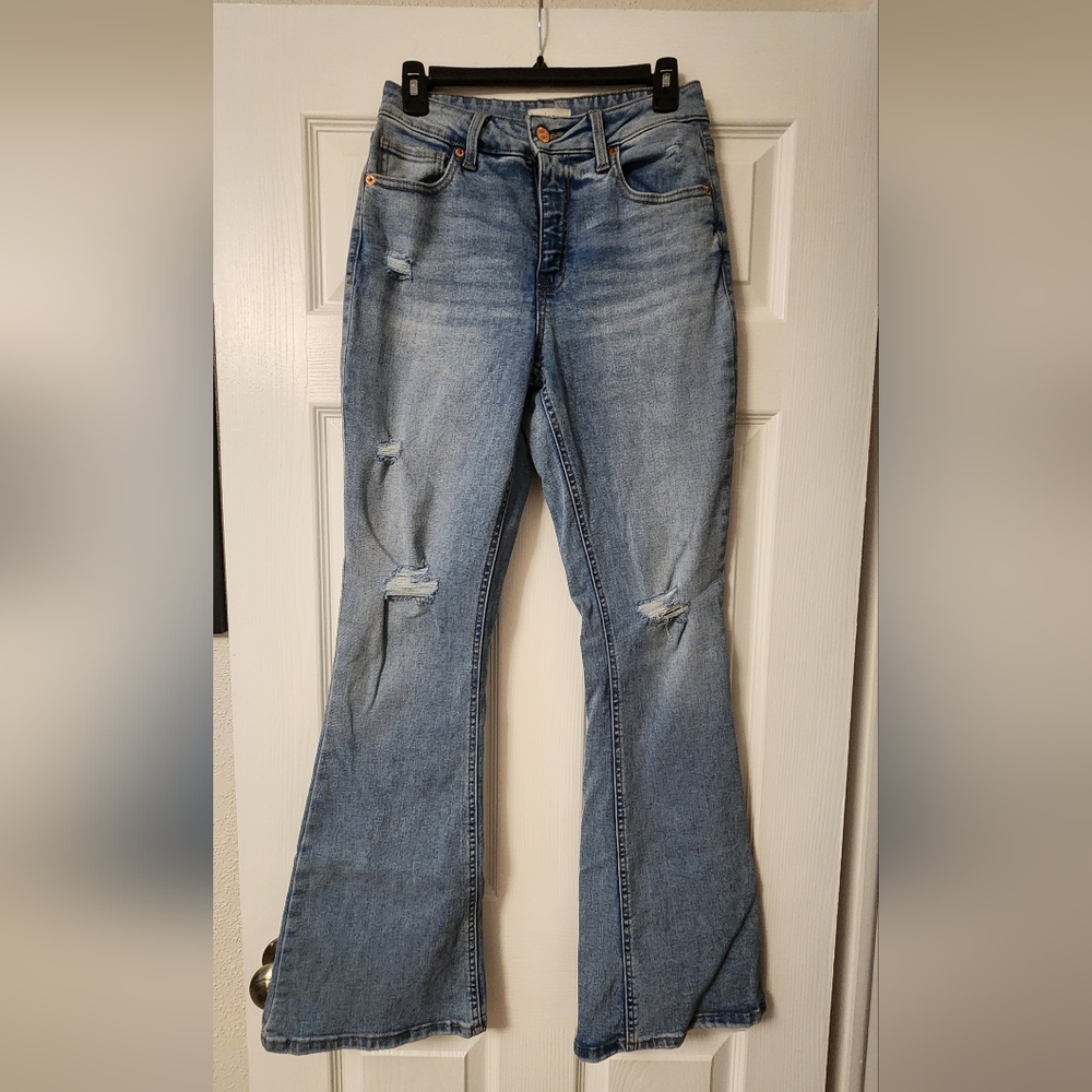 Maurices Light Blue Flare Jeans